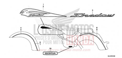 EMBLEME (VT750C/CA/CS) VT750CSD de 2013